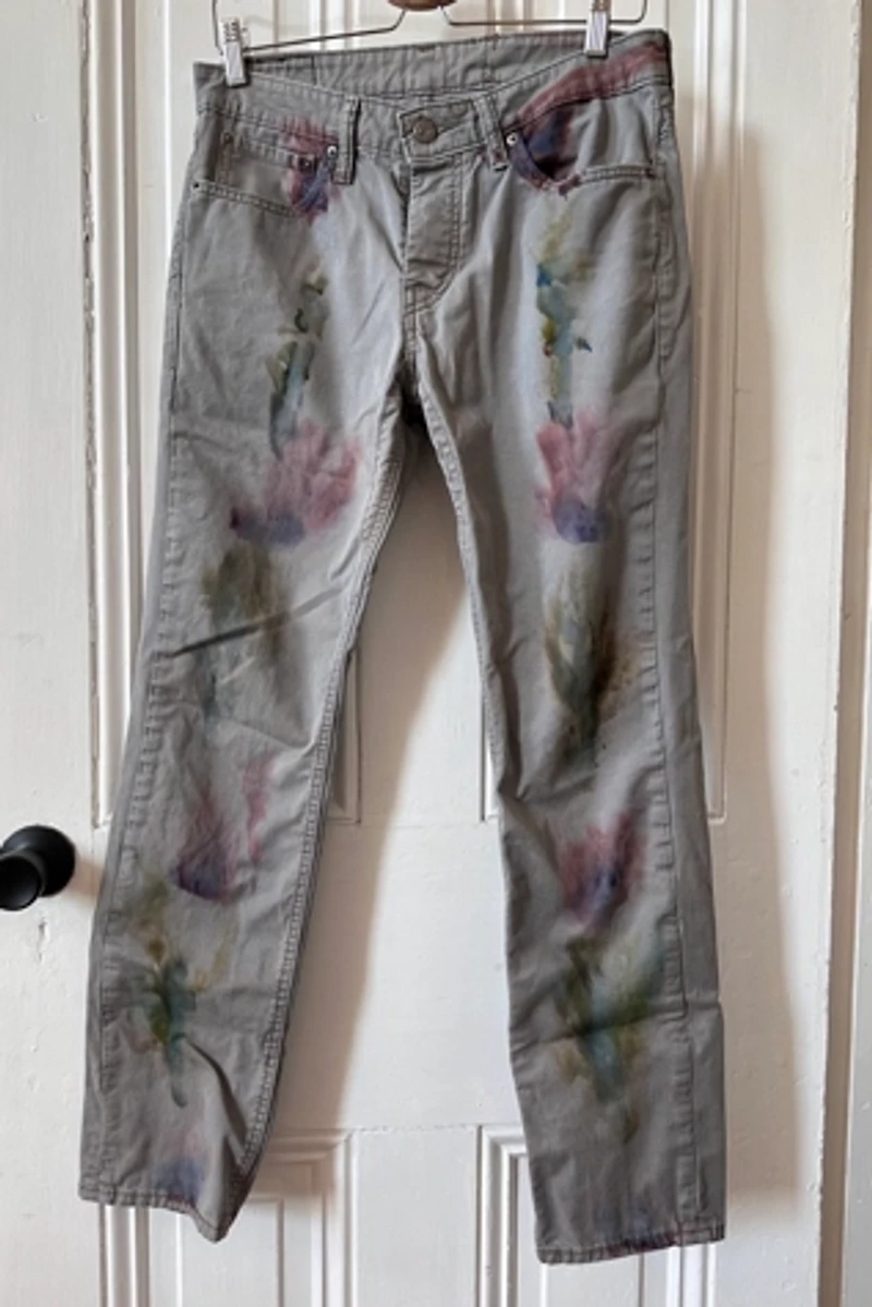 Bespoke Over Dyed Gray Levi 511 Commuter Jeans Selected by KA.TL.AK