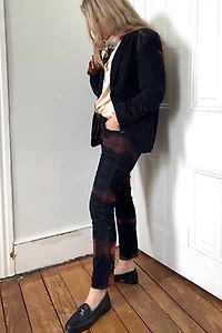 Bespoke Over Dyed Blue and Rust Levi Jeans Selected by KA.TL.AK