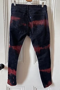 Bespoke Over Dyed Blue and Rust Levi Jeans Selected by KA.TL.AK