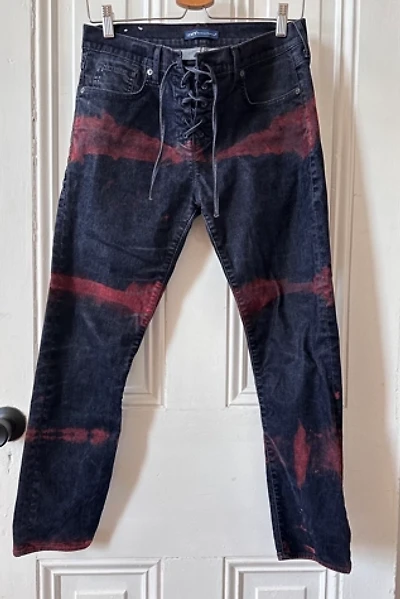 Bespoke Over Dyed Blue and Rust Levi Jeans Selected by KA.TL.AK