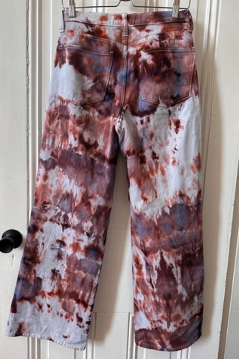 Bespoke Hand Dyed Wide Leg Jeans Selected by KA.TL.AK