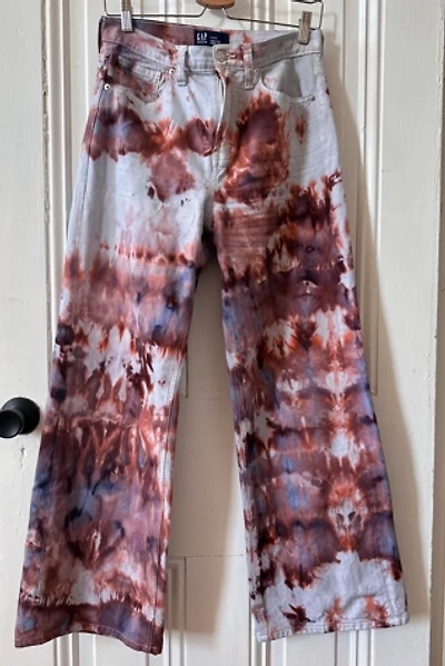 Bespoke Hand Dyed Wide Leg Jeans Selected by KA.TL.AK