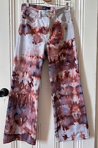 Bespoke Hand Dyed Wide Leg Jeans Selected by KA.TL.AK