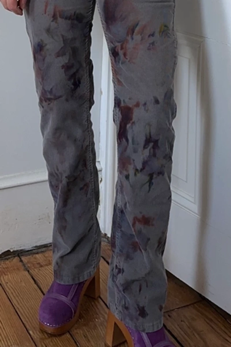 Bespoke Over Dyed Levi 514 Gray Corduroy Jeans Selected by KA.TL.AK
