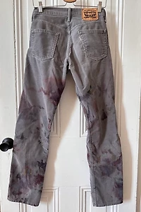 Bespoke Over Dyed Levi 514 Gray Corduroy Jeans Selected by KA.TL.AK