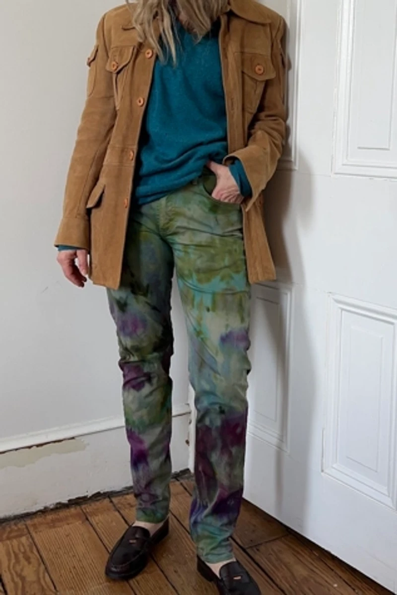 Bespoke Over Dyed Moss Levi 512 Selected by KA.TL.AK
