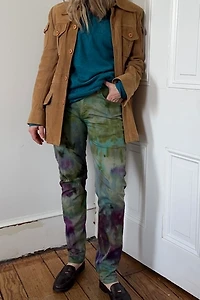 Bespoke Over Dyed Moss Levi 512 Selected by KA.TL.AK
