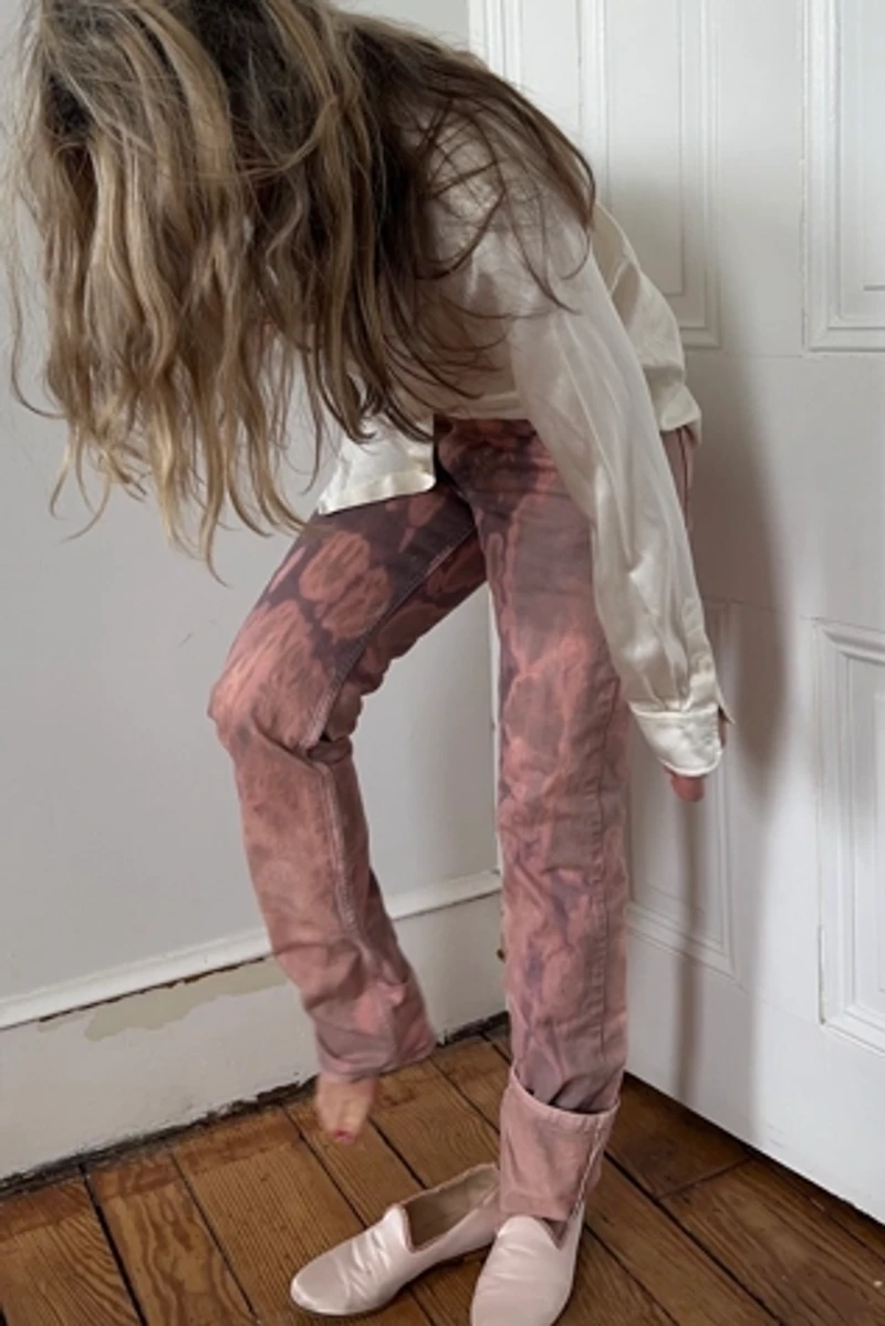 Bespoke Over Dyed Pinkish Levi 511 Jeans Selected by KA.TL.AK