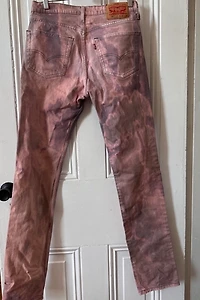 Bespoke Over Dyed Pinkish Levi 511 Jeans Selected by KA.TL.AK