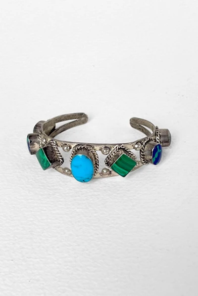 Vintage Multi-Stone Taxco Southwest Sterling Silver Cuff Bracelet Selected by MARMALADE