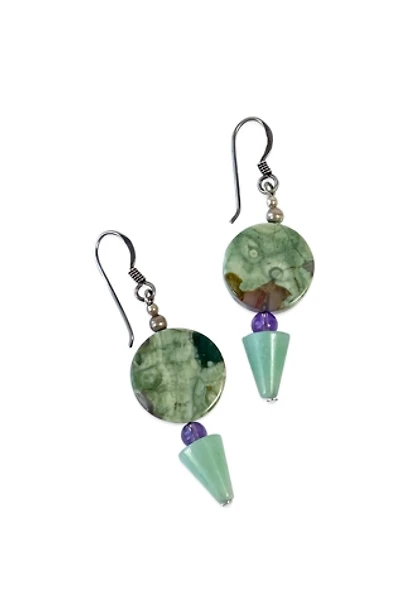 Vintage Geometric Drop Earrings Selected by MARMALADE