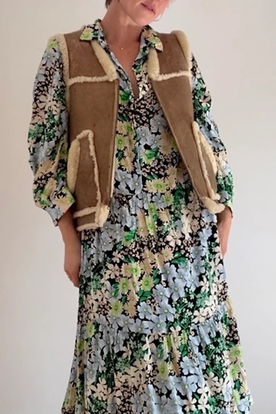 Vintage 1970s Genuine Sheepskin Shearling Vest Selected by Kikos Kloset