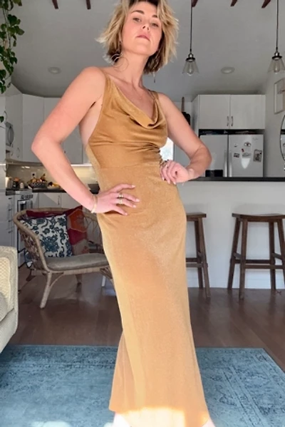 Vintage 1990s Cowlneck Dress Selected by Kikos Kloset
