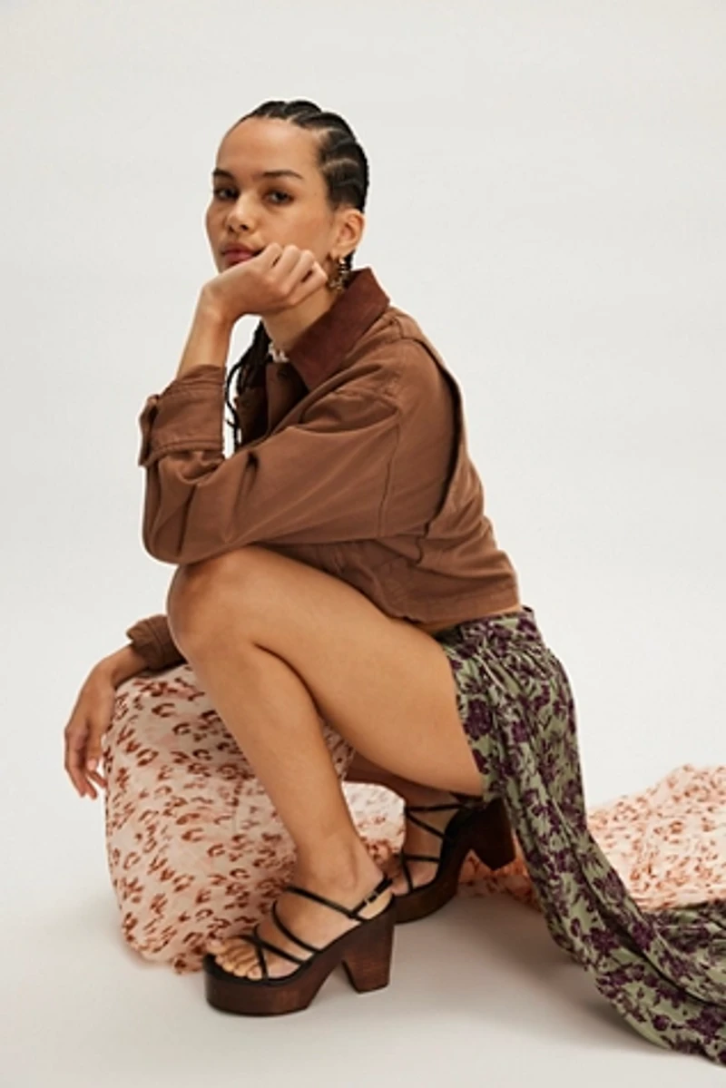 Oasis Printed Maxi Skort