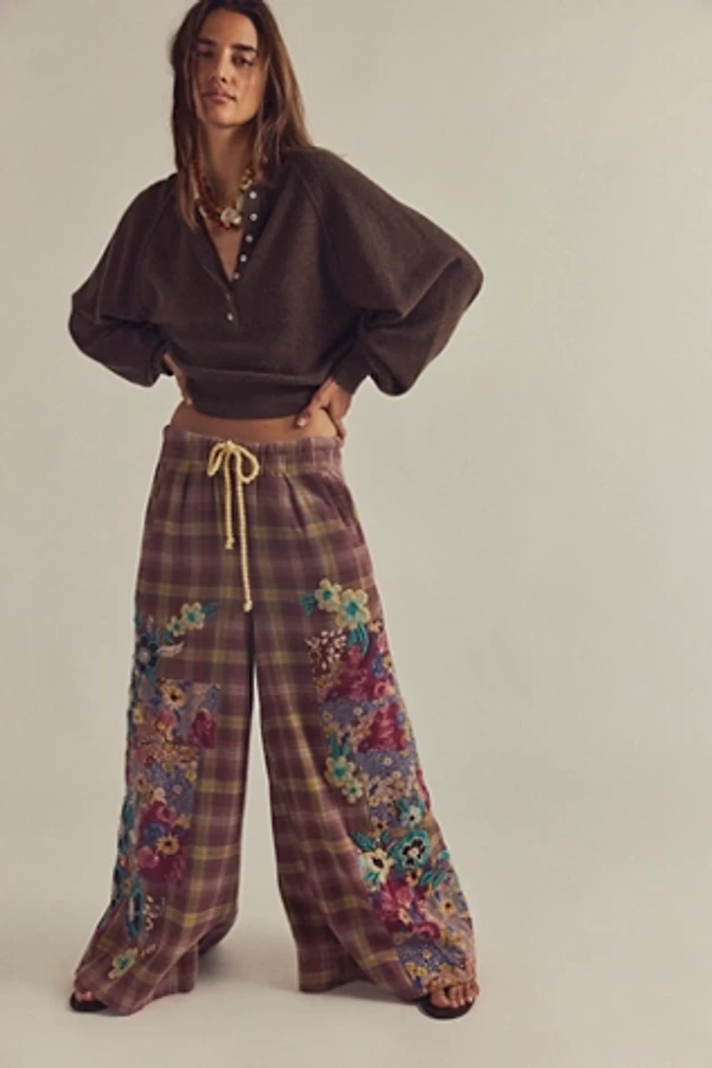 Brooks Embroidered Patched Pants