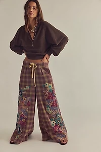 Brooks Embroidered Patched Pants