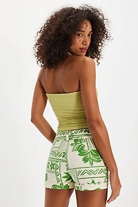 Retro Printed Mini Short
