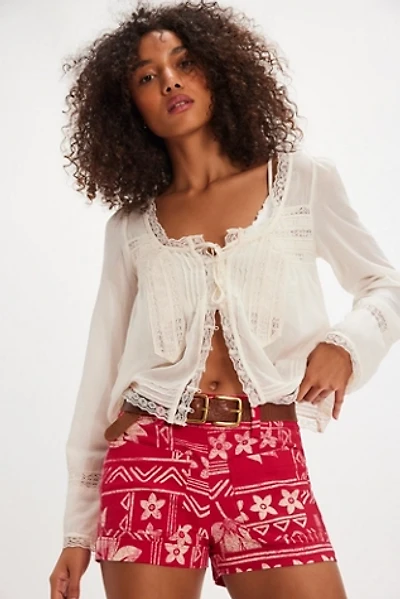 Retro Printed Mini Short