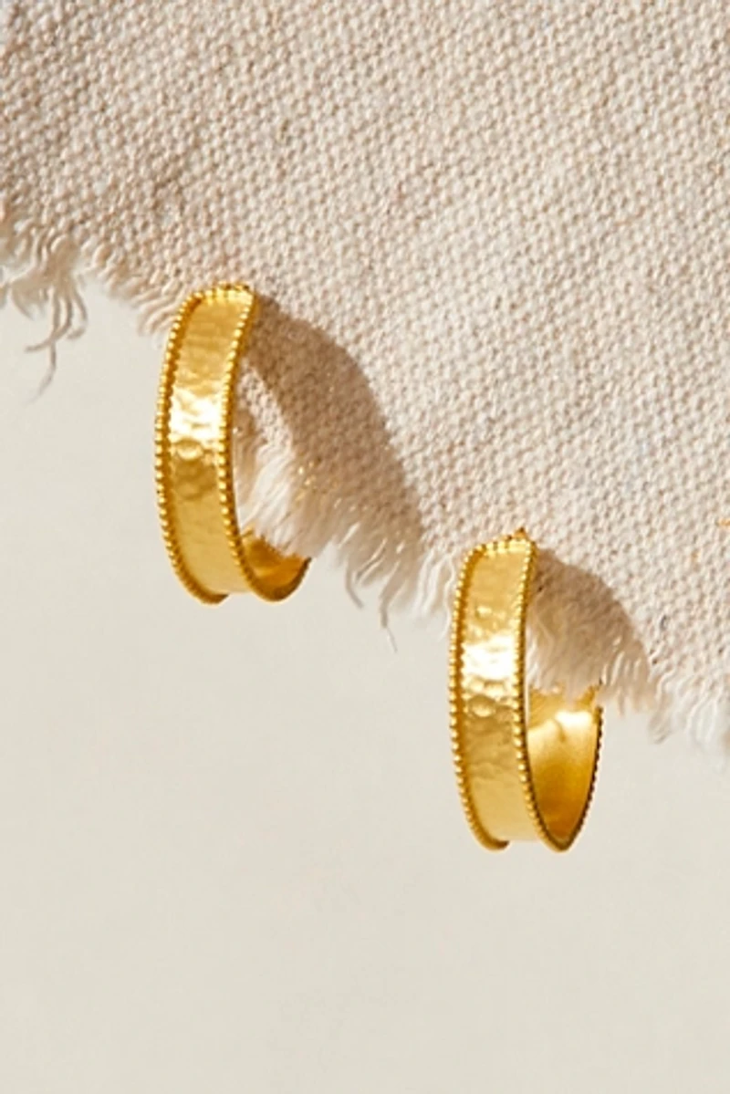 Satya Jewelry Bold Spirit Gold Hoops