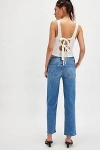 MOTHER The Mid-Rise Rambler Zip Jeans