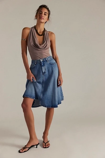 We The Free Eclipse Denim Midi Skirt