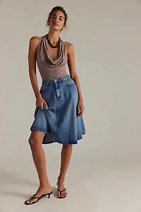 We The Free Eclipse Denim Midi Skirt