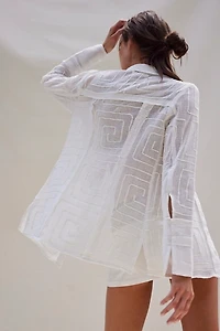 We The Free Geo Soutache Shirt