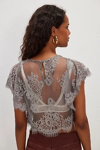 Lunar Ash Lace Top