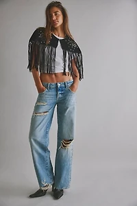 We The Free Tennessee Low-Rise Boyfriend Studded Jeans