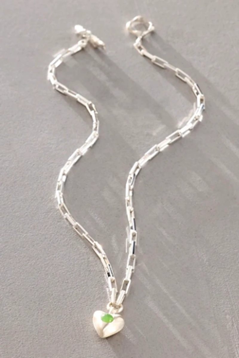 Dunton Ellerkamp Jade Daphne Heart Necklace