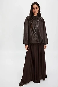 Find Me Now Poof Vegan Leather Jacket