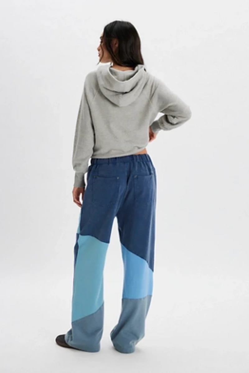 OneTeaspoon Patchwork Wide-Leg Sweatpants