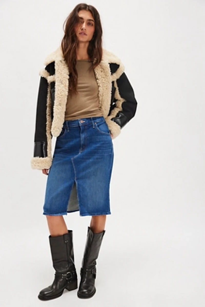 MOTHER The Ditcher Midi Skirt