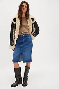 MOTHER The Ditcher Midi Skirt