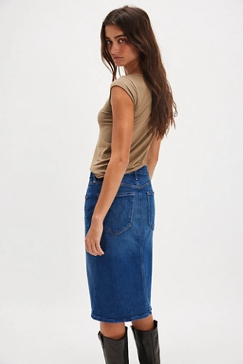 MOTHER The Ditcher Midi Skirt