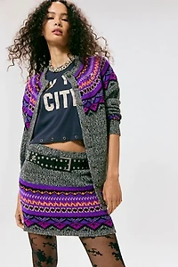 Anna Sui Knit Mini Skirt