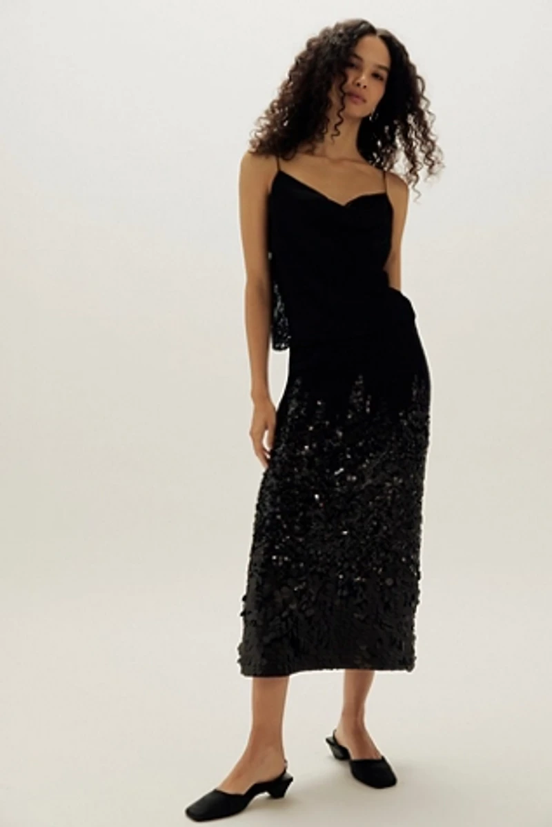 Anna Sui Sequin Skirt