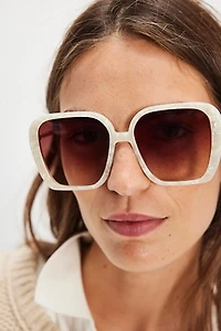 Lele Sadoughi Athens Oversized Sunglasses