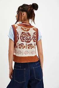 Notes Of Rose Sweater Vest