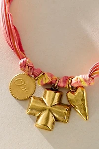 Logan Tay Ribbon Charm Necklace