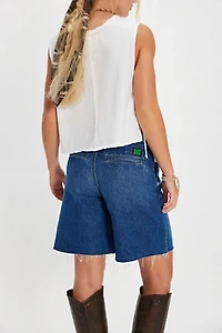 Snacks! by MOTHER The Lunch Money Fray Shorts
