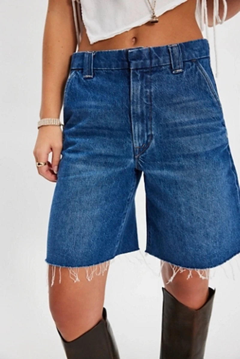 Snacks! by MOTHER The Lunch Money Fray Shorts