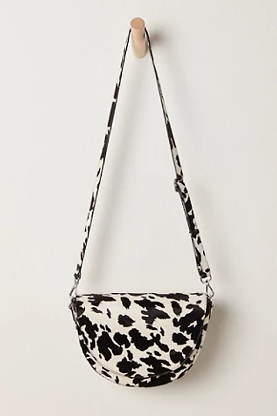 Intentionally Blank Michigan Half Moon Cowhide Crossbody Bag
