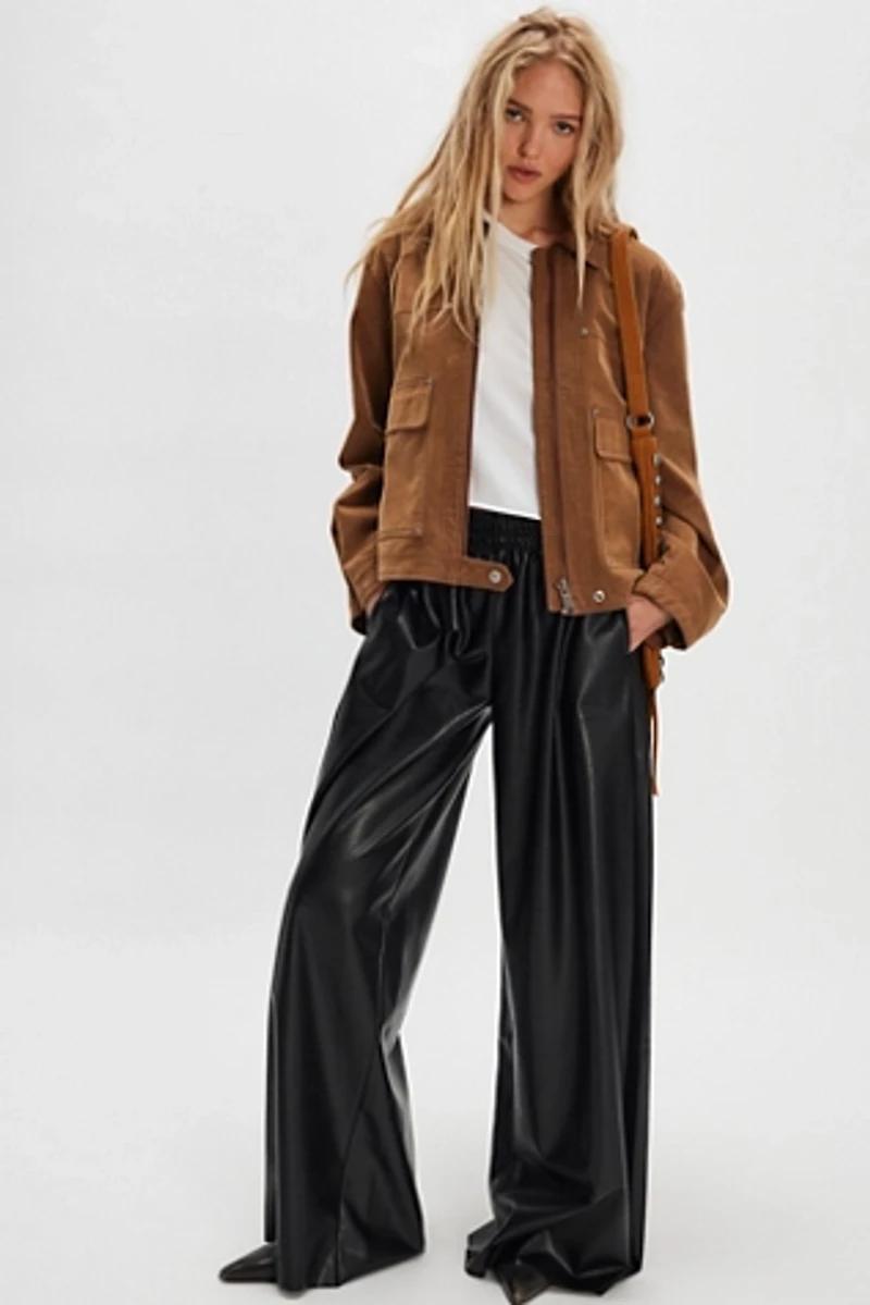 Norma Kamali Boyfriend Vegan Elephant Sweatpants