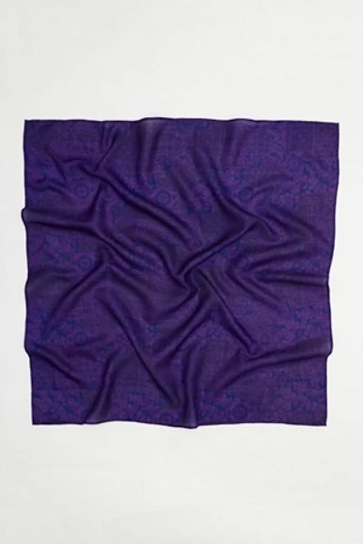 Anchal Vintage Silk Square Scarf - No. 240822