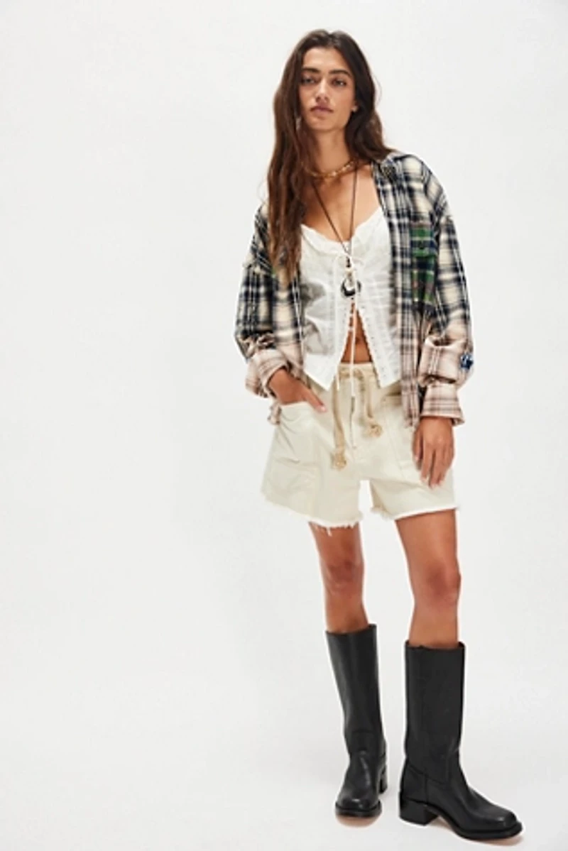 OneTeaspoon Flannel Star Studded Shirt
