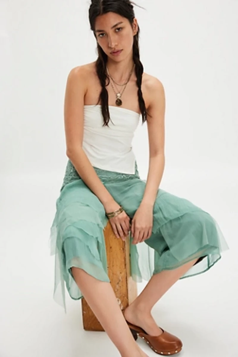 Nigel Preston Fairy Chiffon Cropped Pants