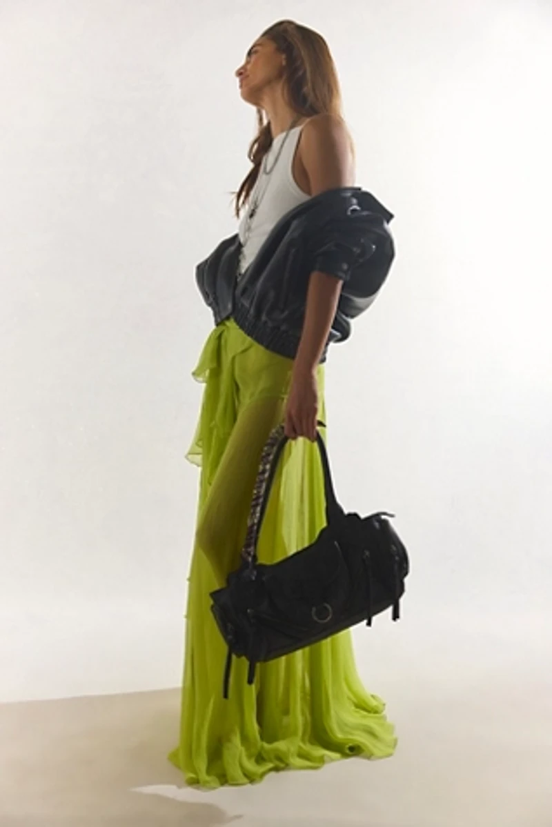 Nigel Preston Sheer Wrap Convertible Skirt