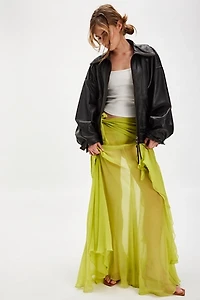 Nigel Preston Sheer Wrap Convertible Skirt