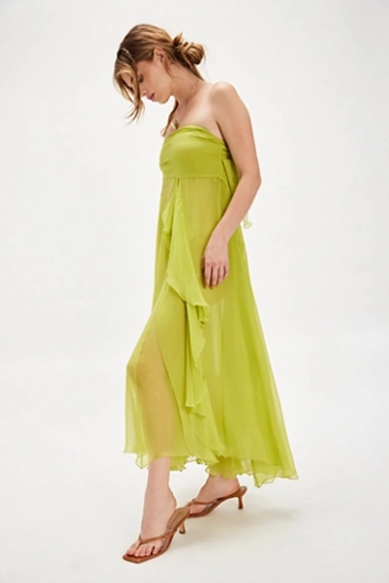 Nigel Preston Sheer Wrap Convertible Skirt